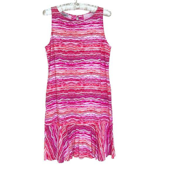 Tommy Bahama Size M High Neck Flounce Dress Swim Cover-up UPF 50 Pool Spa - Picture 1 of 8
